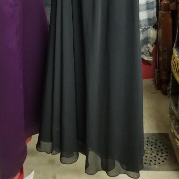 Black One Shoulder Prom Dress - Picture 6 of 6